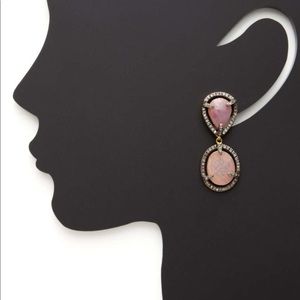 Sapphire & Diamond Earrings By Jennifer Miller